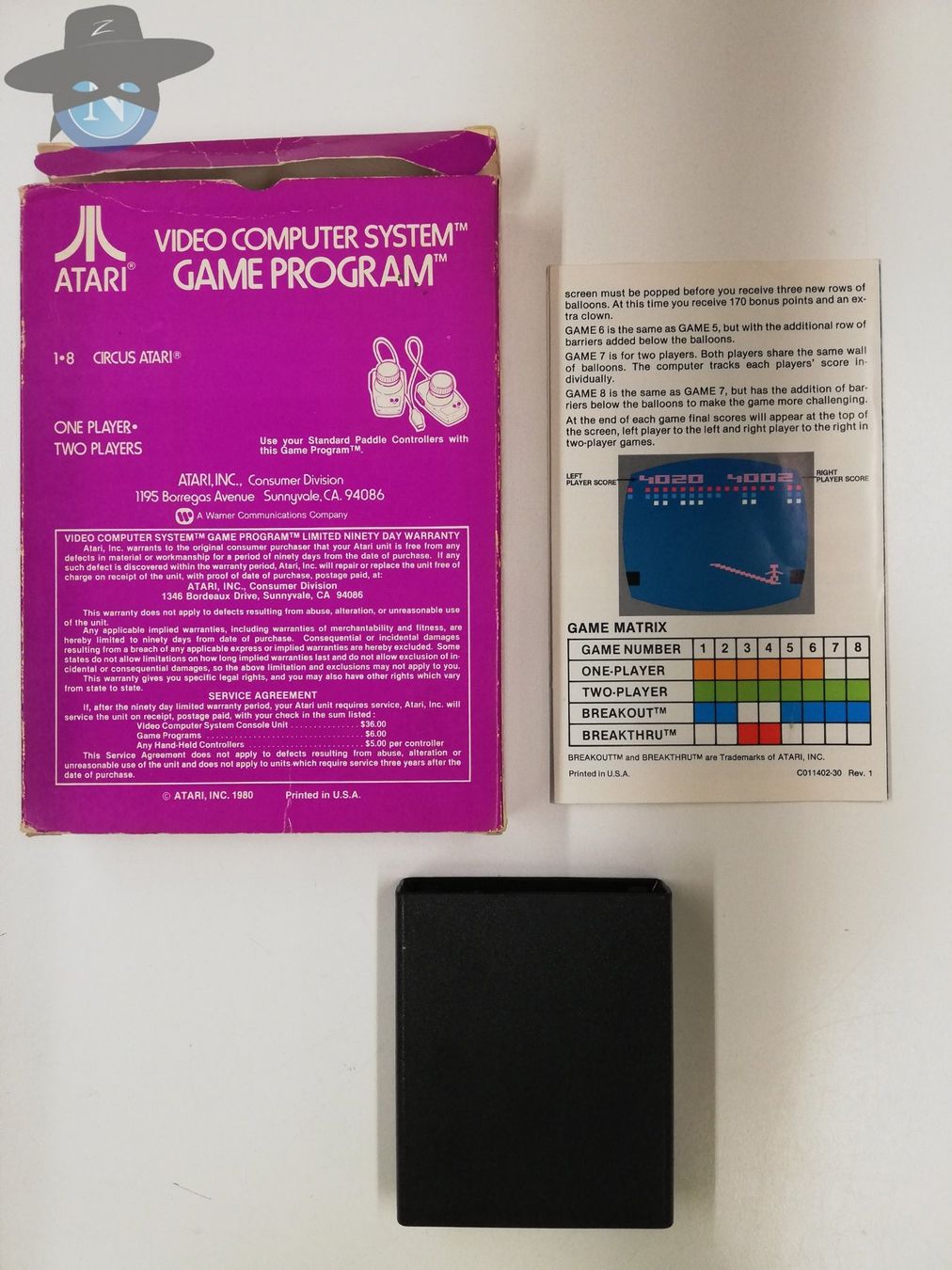 Atari Spiele: Circus / Atari VCS 2600 – Gebraucht aus St. Gallen von zorro_dc 1
