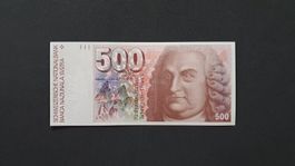 Schweiz 500 Franken 1992 fast Bankfrisch/aUnc