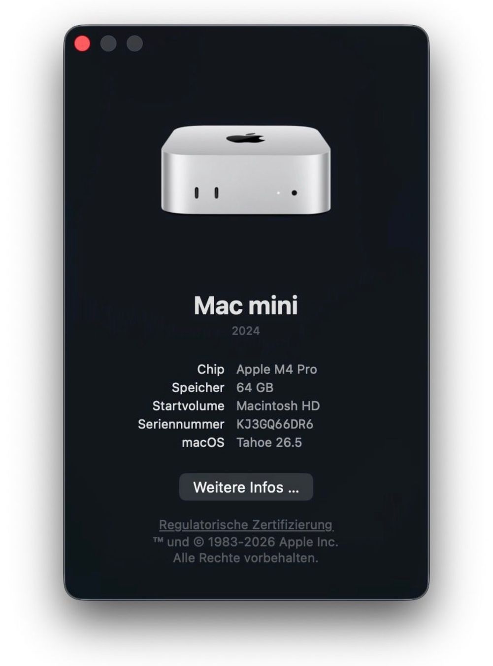 Apple PCs: Apple Mac mini M4 Pro + Mac Pro Case • 64 GB • 2 TB • 10 GB – Gebraucht aus Lyss von smraf 5