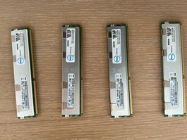 32GB Server RAM Kit (4x 8GB) DDR3 ECC Reg PC3-8500R Dell