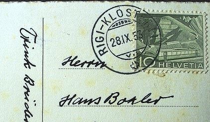 Cartoline postali: RIGI-FIRST Felsenweg, Urner Alpen – Usato da Jona venduto da philajona 1