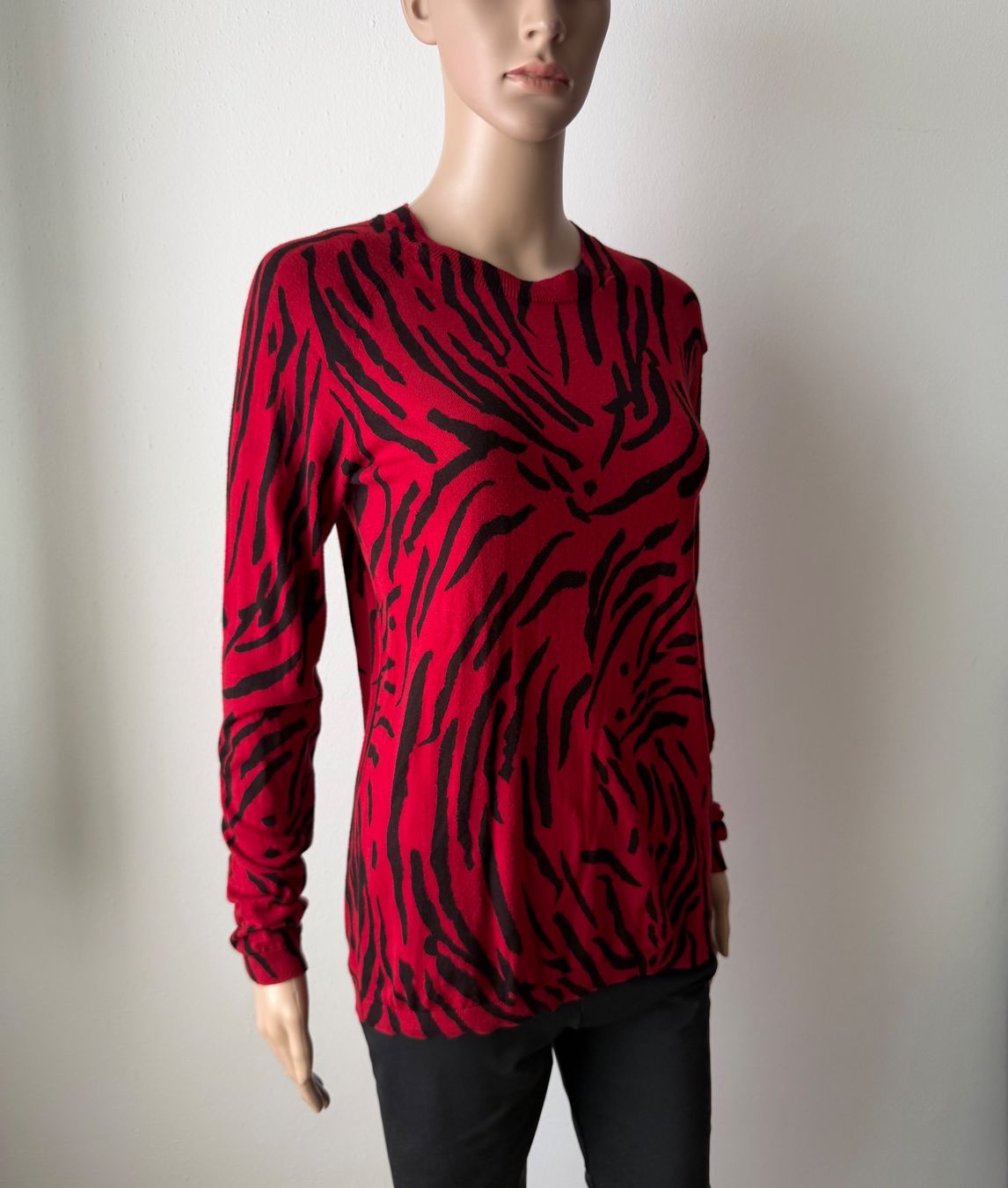 Maglioni & Felpe: roter WHISTLES Pullover mit Zebramuster ❤️ – Usato da zürich venduto da vintage12 7