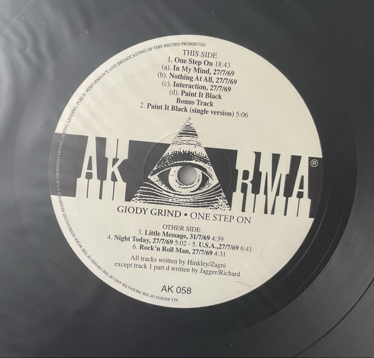 Dischi in vinile: Jody Grind - AKARMA- Vinyl LP - One Step on – Usato da Olten venduto da Bluespapst 2