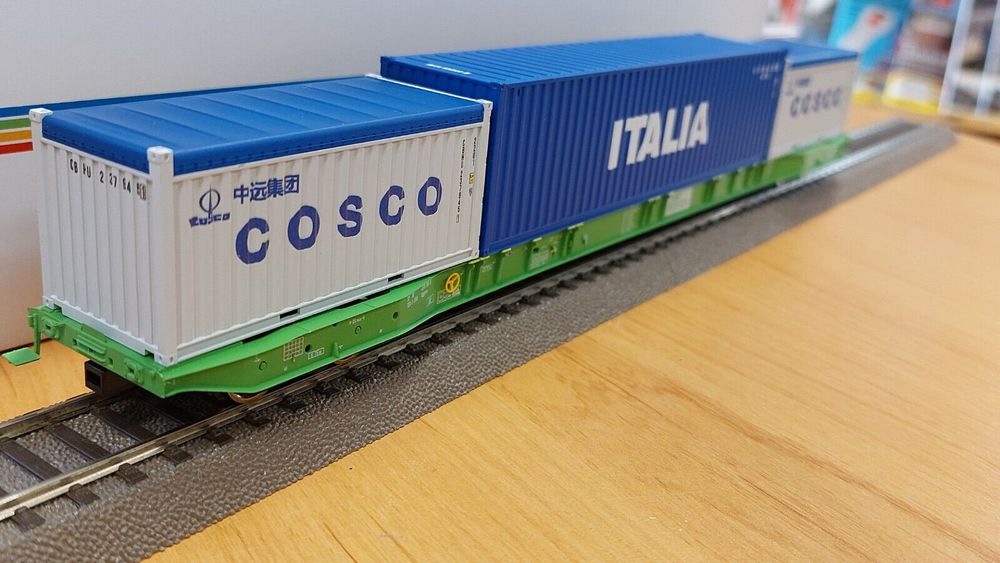 IGRA Model 96010073 SETG 80Fuß Containertragwagen Sggnss EpV (Neu und ...