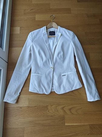 Weisser Blazer / Jacke aus Baumwolle Gr. 36  Orsay