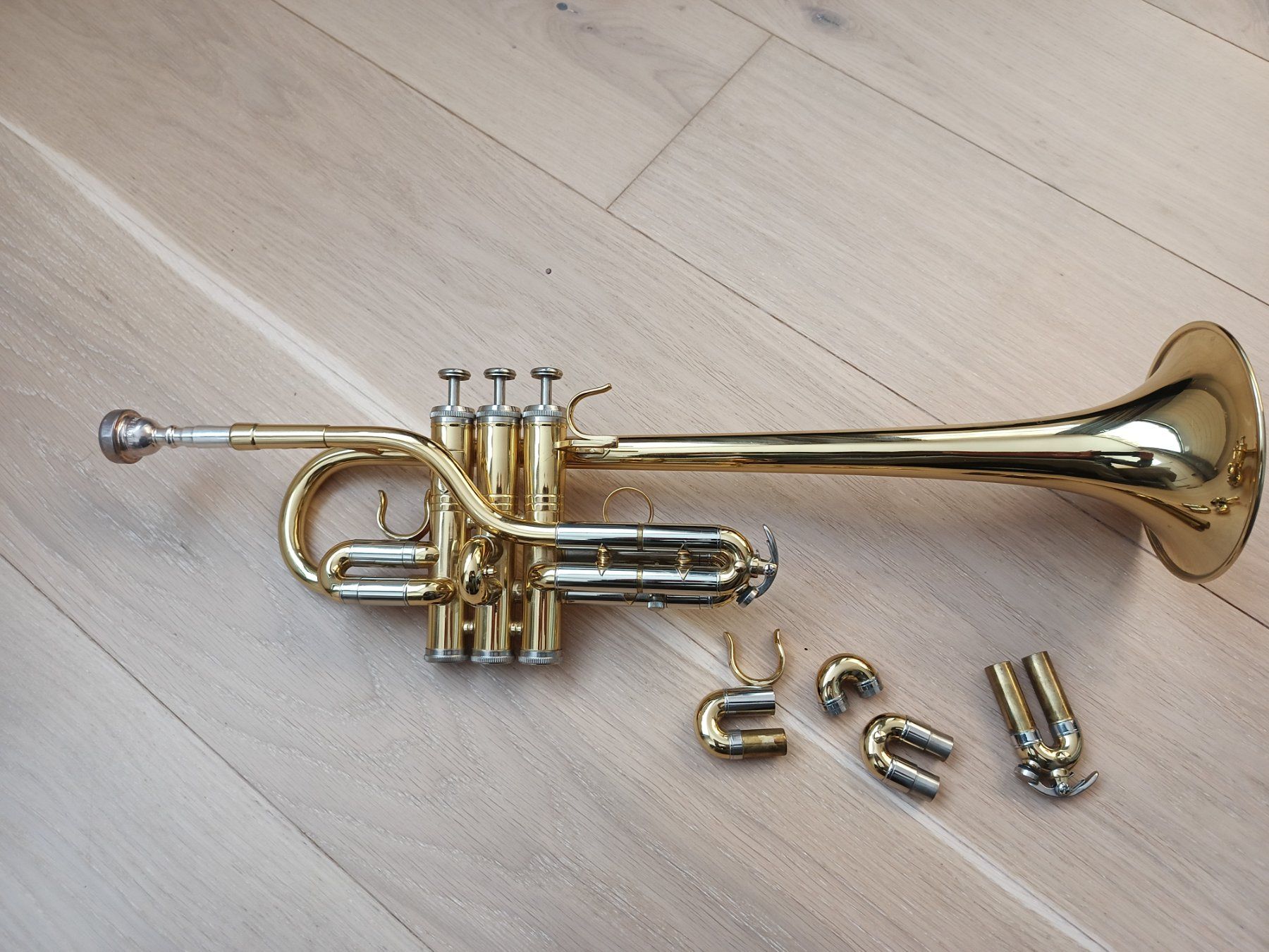 Musikinstrumente: D / Eb Trompete Weril Regium II Concert – Gebraucht aus Muolen von Brassmaster27 3