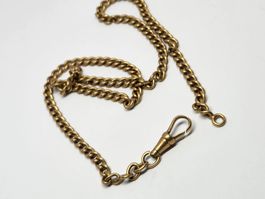 Vintage Goldfarbene Taschenuhrkette, ca. 40cm lang