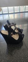 Keilabsatz Sandalen supermauro Grösse 37 schwarz 