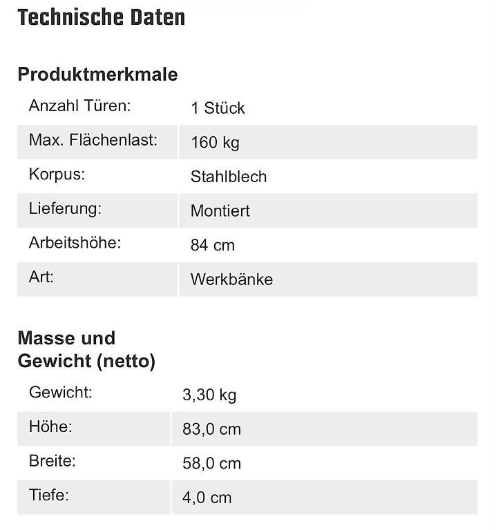 Banchi da lavoro: Puag Werkbankfuss Work Grün – Usato da Solothurn venduto da Zaab 2