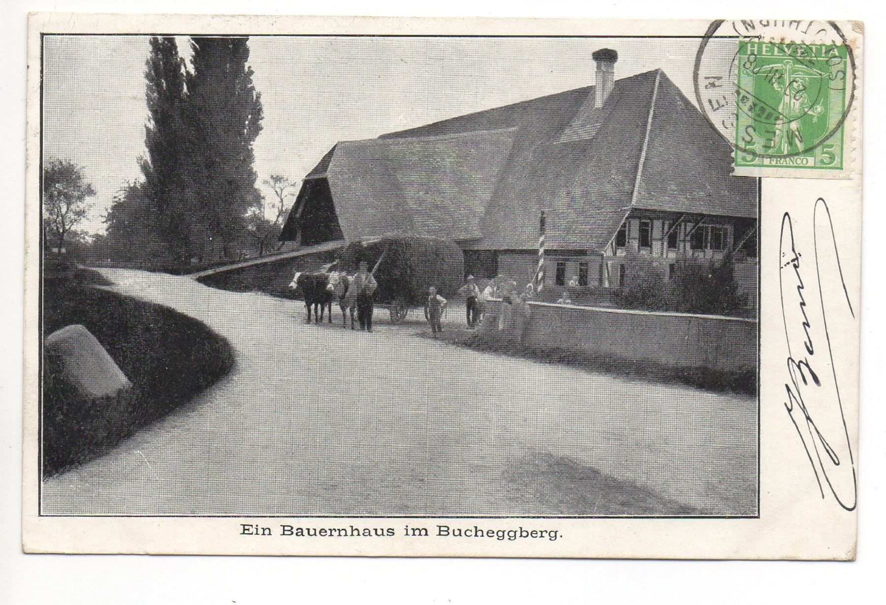 Cartoline postali: BUCHEGGBERG Landwirtschaft – Usato da Jona venduto da philajona