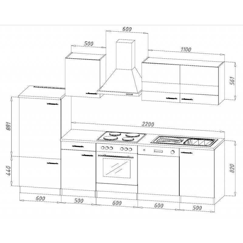 Cucine complete: 346 Küchenzeile Küchenblock 280cm E/SO/W - Küche Einbauküche – Nuovo e nell'imballaggio originale da Wallenwil venduto da toesstalvertrieb 7