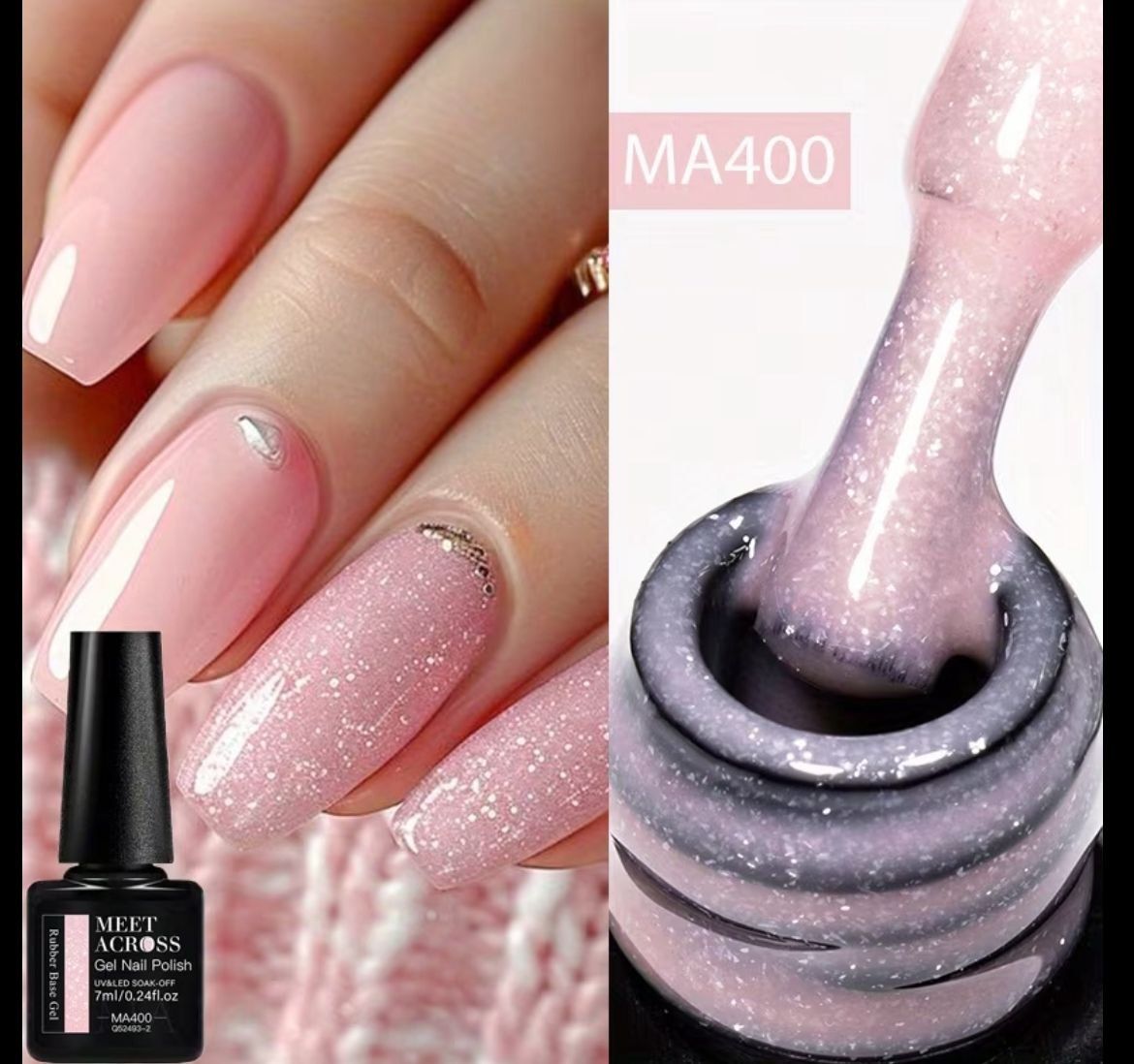 Nagellack: Gel Nagellack Rosa Glitzer – Neu und originalverpackt aus Oberurnen von simgug 1