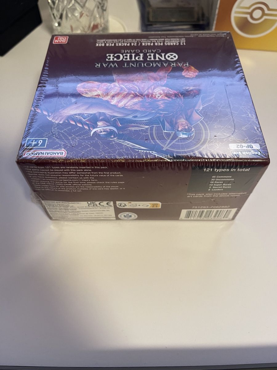 Bandai Carte collezionabili: OP02 Paramount War EN Booster Display One Piece – Nuovo e nell'imballaggio originale da Zürich venduto da AndyWins 2