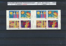 2000 Kinderzeichenwettbewerb, Markenheftchen , ** postfrisch