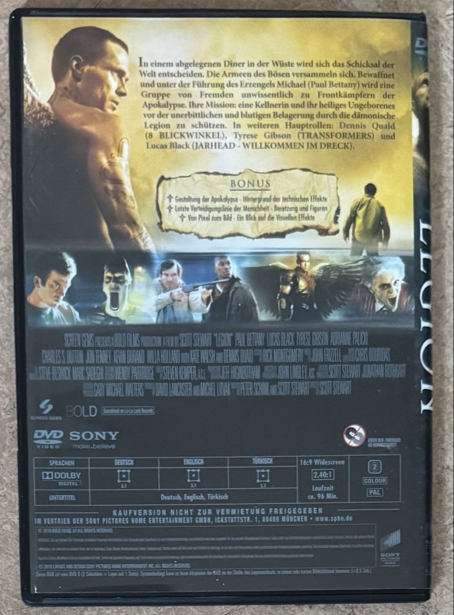 Tutti i DVDs: LEGION  – Nuovo (secondo la descrizione) da Dietikon venduto da AndreaSch01 1