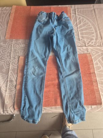 Kinder Jeans Blue Ridge  hellblau verstellbarer Bund.Gr 128.