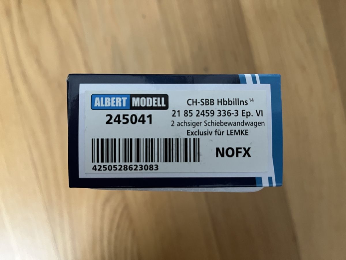 Albert Modell Modellini di ferrovie: Albert Modell SBB Schiebewandwagen Graffiti Exklusiv – Usato da Liestal venduto da Julob40 2