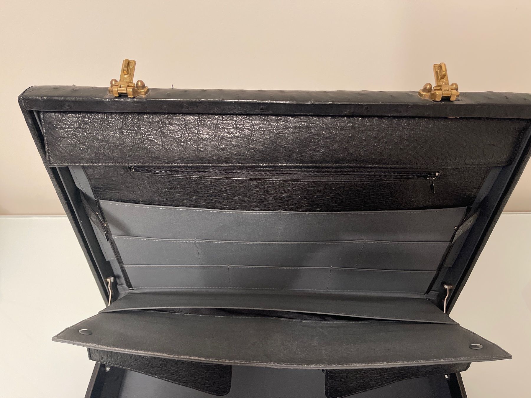 Koffer & Taschen: Aktentasche in Straussenleder – Gebraucht aus Zürich von SWKA 5