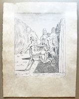 GIORGIO DE CHIRICO – Die Familie der Kentauren – Radierung