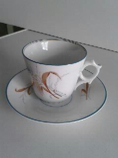 Tazze: antike Tasse m. Teller – Usato da Degersheim venduto da chatzgrau