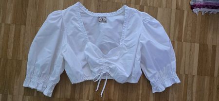 NEU TURI LANDHAUS DIRNDL Bluse weiss Grösse 42/44