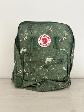 Fjällräven Kånken Rucksack Waldtiermotiv guter Zustand