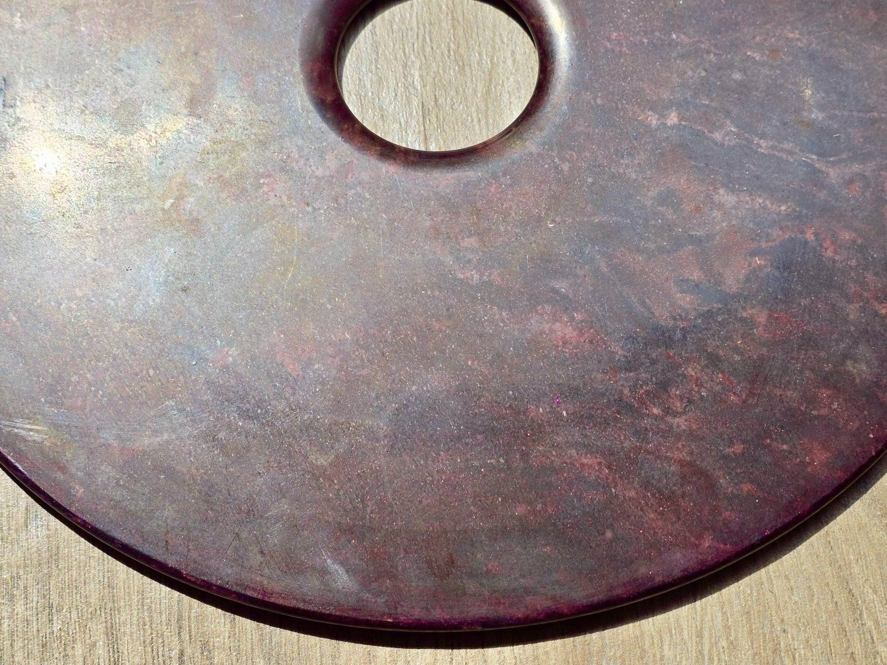 Minerali & Pietre curative: China "Jade" Bi-Scheibe gross 30cm Serpentin? – Usato da Basel venduto da chinarh891 7