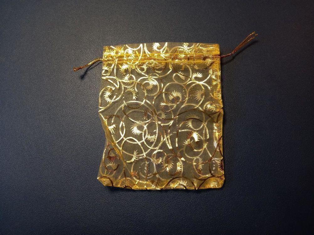 Disok Fächer-Beutel Aus Organza – 7 X 30 Cm, Rot, Für Geschenke, Deko, Hochzeiten