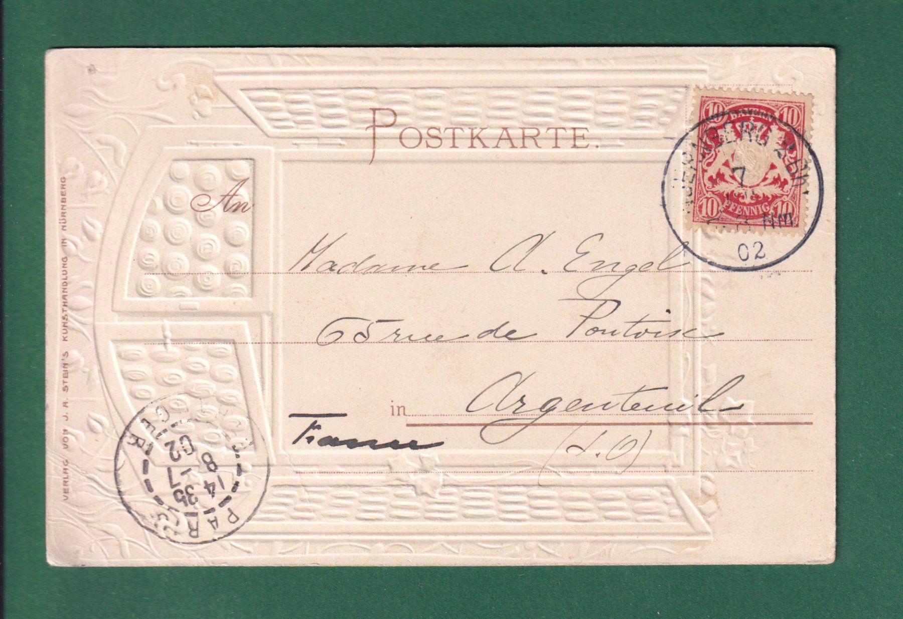 Cartoline postali: NÜRNBERG - Blick auf die Burg - 1902 // Eckbug // – Usato da Pully venduto da nicecards-shop 1