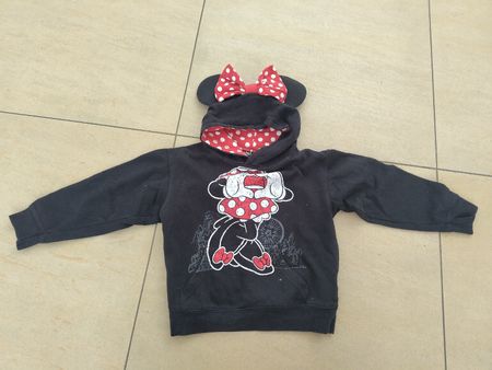 Kinder Kapuzenpullover Minnie Maus Grösse 8A (ca. 116)
