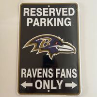 🏈 NFL Baltimore Ravens Parking Only (Lizenziert & OVP)