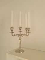 Kerzenständer silberfarben 4-armig aus Metall gebraucht