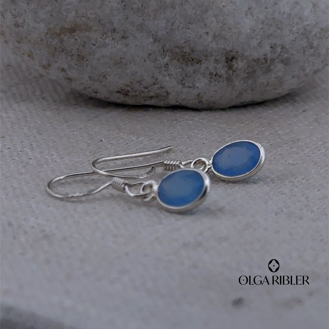 Olga Ribler Ohrringe & -stecker: Sterling Silber 925 Ohrhänger mit Chalzedone – Neu (gemäss Beschreibung) aus Luzern von Schmuckoutlet 2