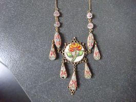 Jugendstil Mikromosaik Kette
