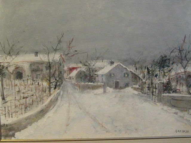 Gemälde: Winter in Muttenz – Gebraucht aus Basel von cronat 4