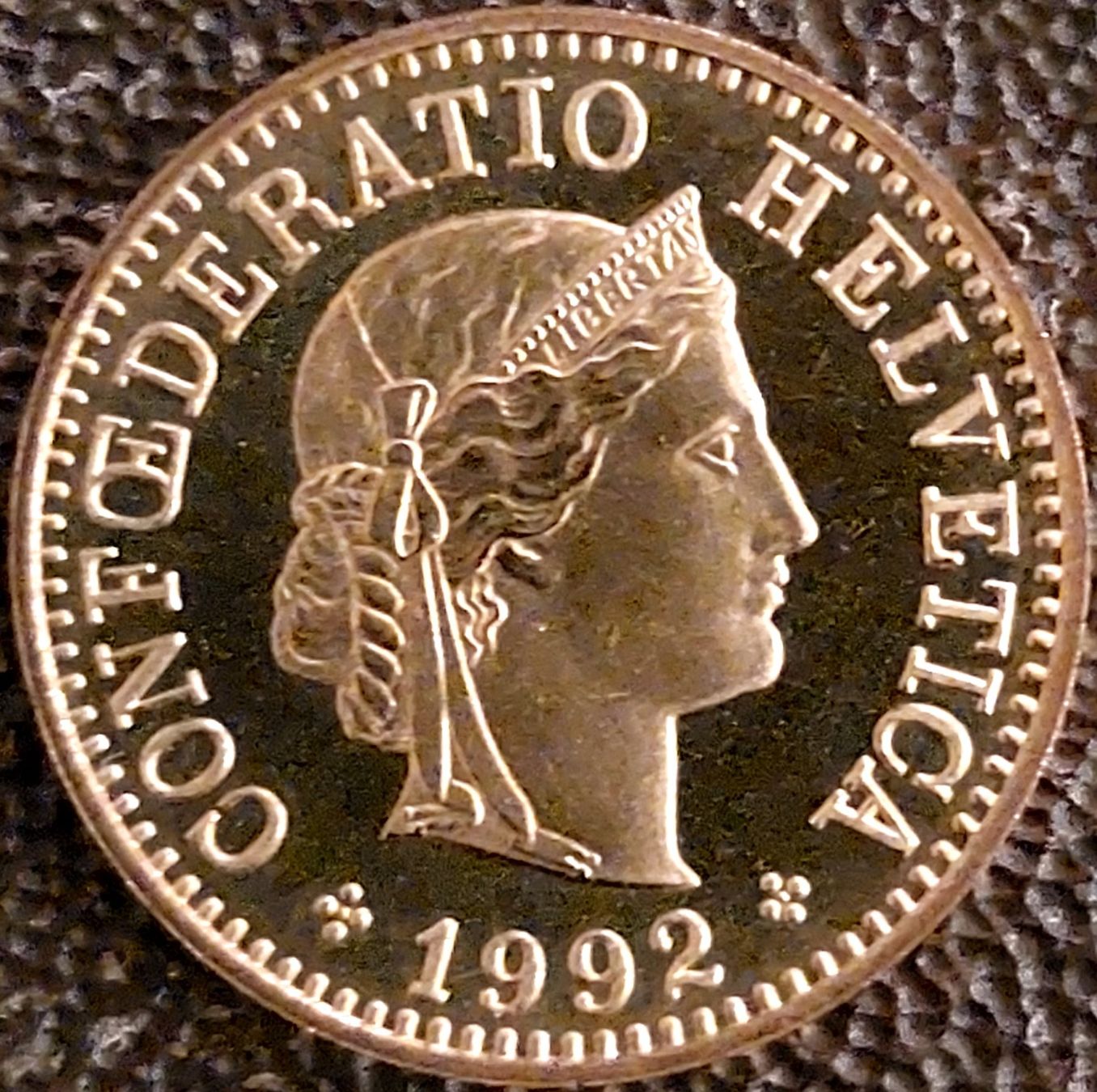 Alle Münzen: 5 Rappen 1992 stgl. / aus Münzsatz – Neu (gemäss Beschreibung) aus Arch von coinsandmore