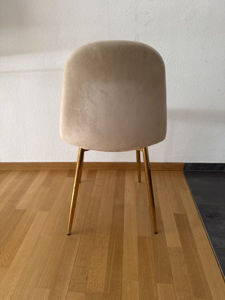 Stühle: Yoyce 2 velvet gold/beige chairs – Gebraucht aus Zürich von rha_t7sc 2