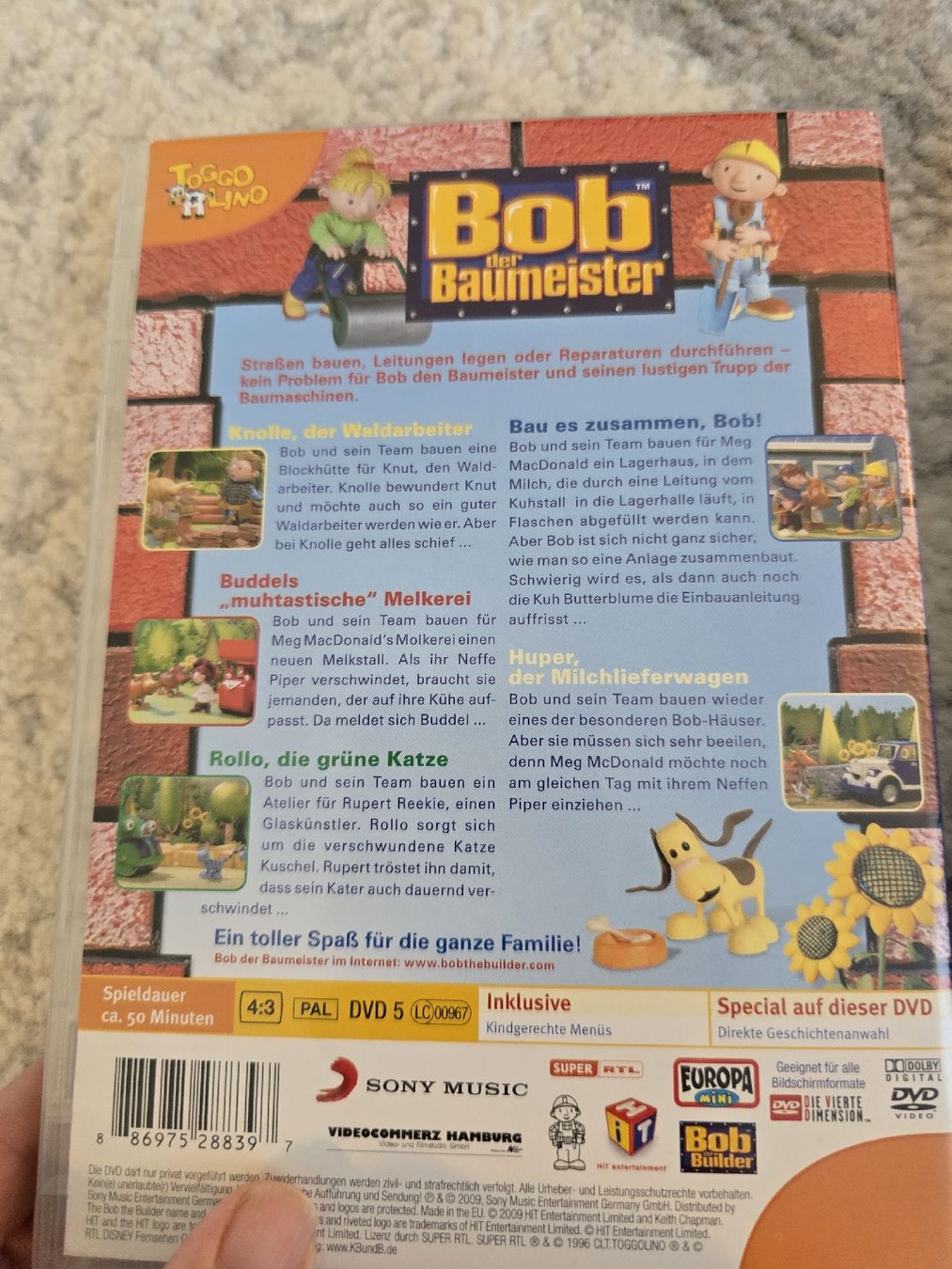 Tutti i DVDs: 2x DVDs Bob der Baumeister – Usato da Unterentfelden venduto da Panda-87 1