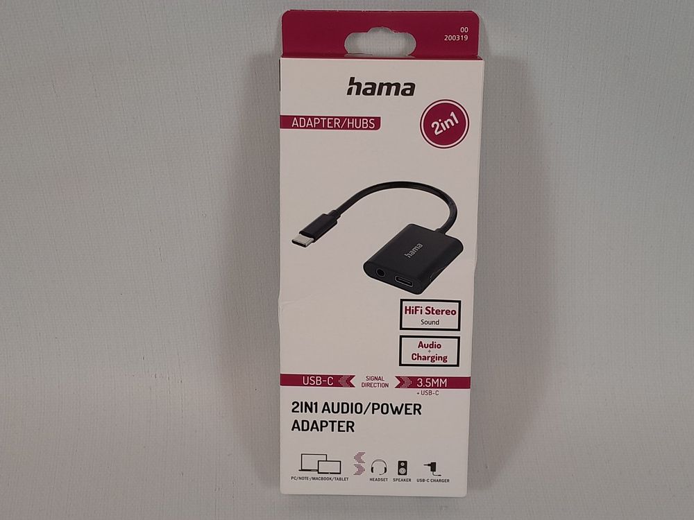 Hama 2-in-1 USB with Adapter to USB-C (187224