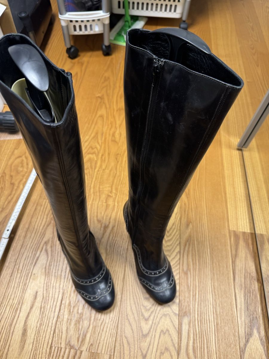 Navyboot Scarpe da donna: Lederstiefel High Heels, Gr. 38, – Nuovo (secondo la descrizione) da Haldenstein venduto da nicB74
