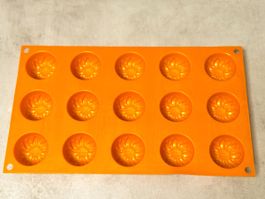 Silikon Backform 15 Sonnenblumen orange neuwertig