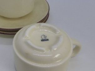 Rössler Tazze: Rössler 2 tasses à café et soucoupes décor "Claire" – Usato da Porrentruy venduto da Kim017 5