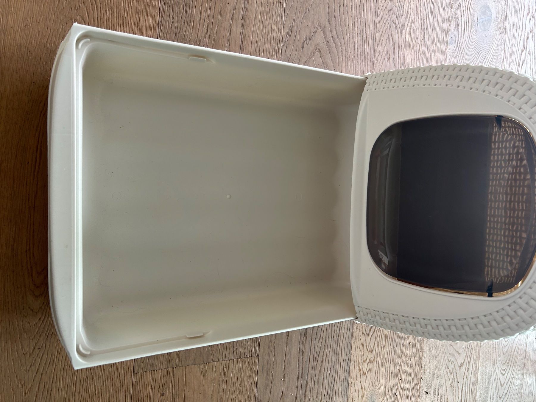 WC: Katzenklo mit Klappe, Deckel abnehmbar, mit Schaufel – Usato da Zürich venduto da Aez.01 5