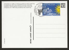 2011 Sonderkarte Tag der Briefmarke v Sierre ungebraucht
