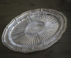 Hors-d’œuvre--Platte, Apéro-Platte, mit Glaseinsätzen