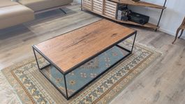 Table basse chêne brut