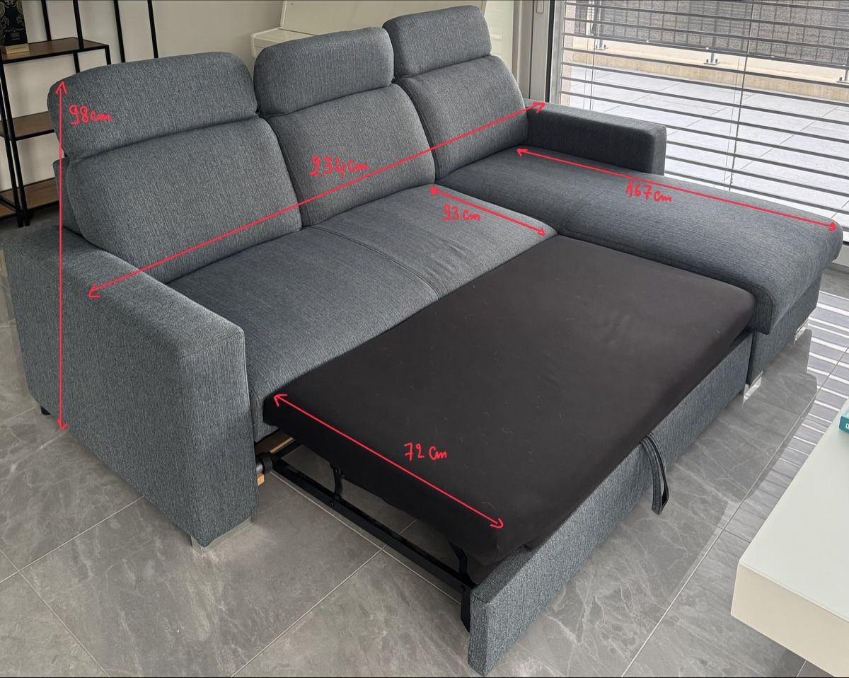 Sofas: Sofa ausziehbar  – D'occasion à Kollbrunn par lja_7stx 3