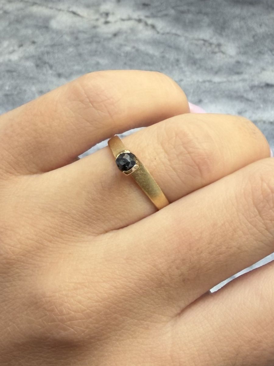 Ringe: Goldring 750 mit schwarzem Diamant – Gebraucht aus Muri b. Bern von Ameliaa83 5