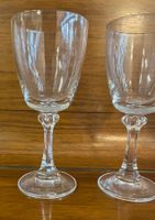 6er Set elegante Weingläser Kristallglas Fussgläser