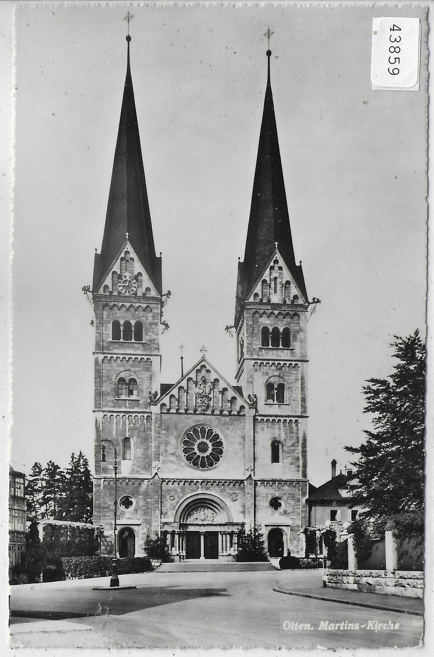 Ansichtskarten: Olten  - Martins-Kirche – Gebraucht aus Ettingen von Kartenplanet
